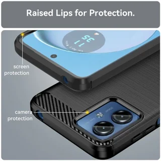 قاب فیبر کربنی موتورولا Motorola Moto G14 Rugged Armor Fiber Carbon - تصویر 5