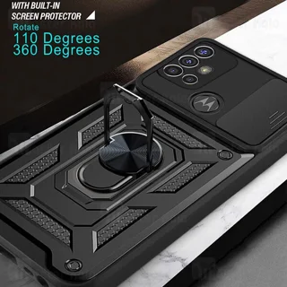 گارد محافظ ضد ضربه انگشتی Motorola Moto G20 / G30 SHUNIJA Case دارای محافظ دوربین - تصویر 5