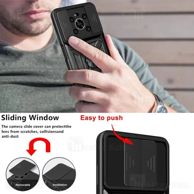 گارد محافظ ضد ضربه انگشتی Honor X9 SHUNIJA Case دارای محافظ دوربین - تصویر 4