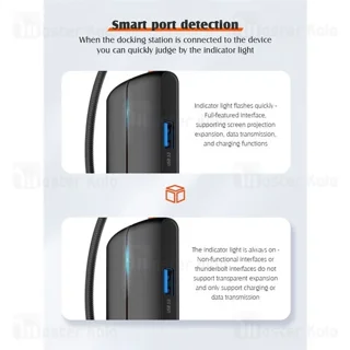 هاب 5 پورت تایپ سی الدینیو LDNIO DS-25H توان 100 وات - تصویر 7