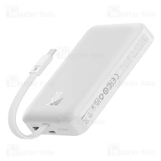 پاوربانک وایرلس 10000 مگنتی بیسوس Baseus P1002210B223 Magnetic Mini توان 30 وات با کابل - تصویر 3