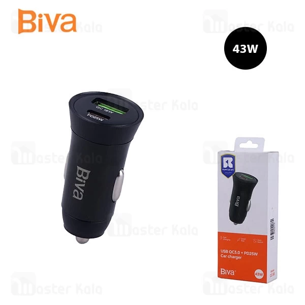 شارژر فندکی بیوا Biva CC-30 توان 43 وات