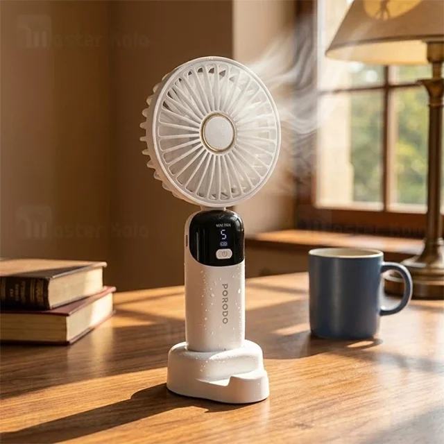پنکه دستی و رومیزی پرودو Porodo Lifestyle Chillo Flex PDLFSTS5WH - تصویر 5