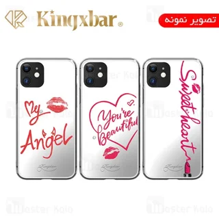 قاب آینه ای Apple iphone 11 Pro Kingxbar Swarovski Heart Series - تصویر 2