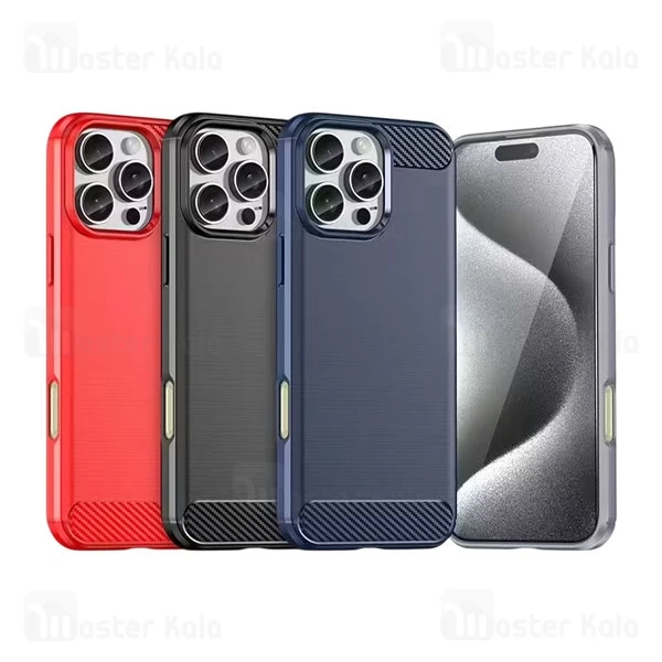 قاب فیبر کربنی آیفون Apple iPhone 16 Pro Max Rugged Armor Fiber Carbon