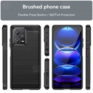 قاب فیبر کربنی شیائومی Xiaomi Redmi Note 12 Pro / Poco X5 Pro Rugged Armor Fiber Carbon - تصویر 2