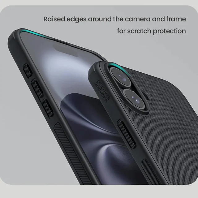 قاب نیلکینن مشکی مدل Super Frosted Shield آیفون 16 - تصویر 10