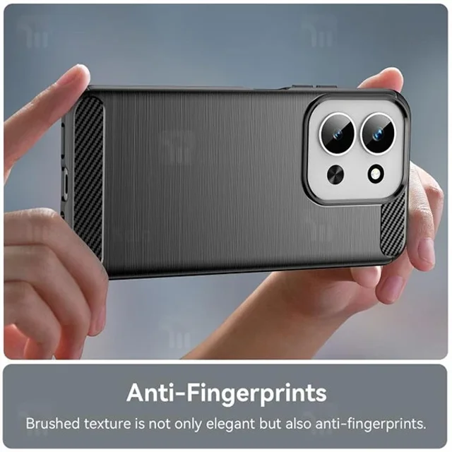 قاب فیبر کربنی شیائومی Xiaomi Redmi 15C 4G / Poco C85 4G Rugged Armor Fiber Carbon - تصویر 3