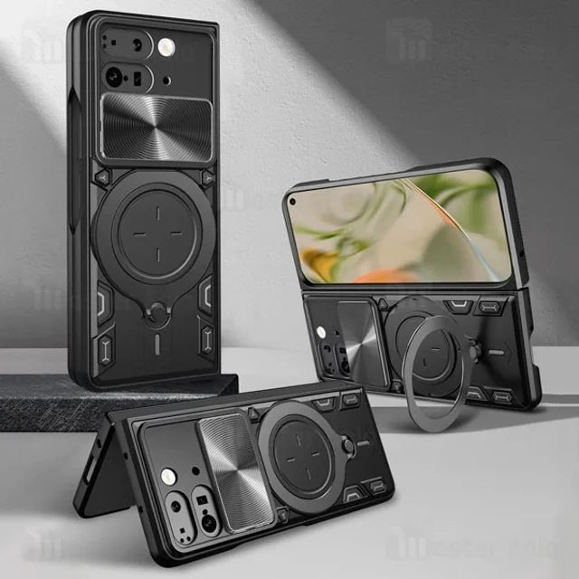 قاب ضد ضربه مگنتی گوگل Google Pixel 9 Pro Fold Magnetic Support Case دارای محافظ دوربین - تصویر 5