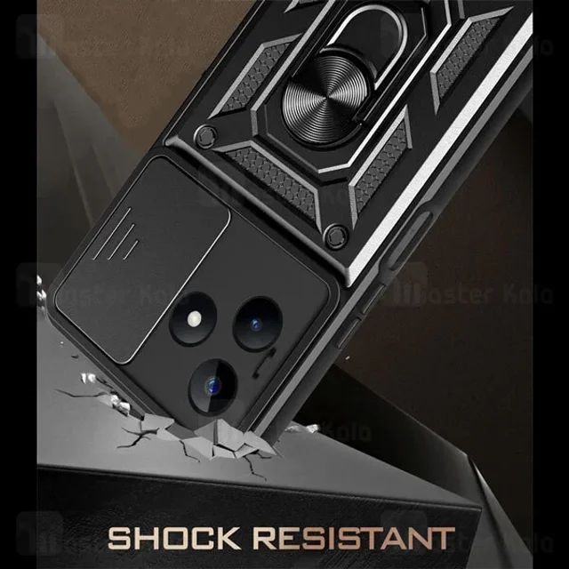 گارد محافظ ضد ضربه انگشتی Realme C51 SHUNIJA Case دارای محافظ دوربین - تصویر 3