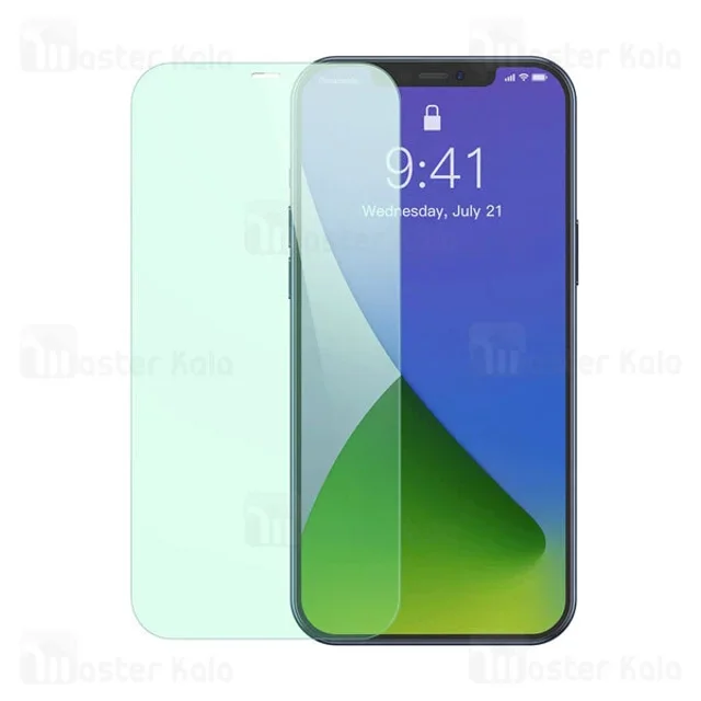 پک 2 تایی محافظ صفحه شیشه ای ضد اشعه بیسوس Baseus SGAPIPH54N-LP02 Apple iPhone 12 Mini - تصویر 2