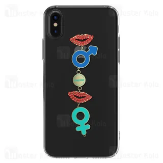 قاب فانتزی آیفون Apple iPhone X / XS Kingxbar Swarovski Mystic Series Lip - تصویر 2