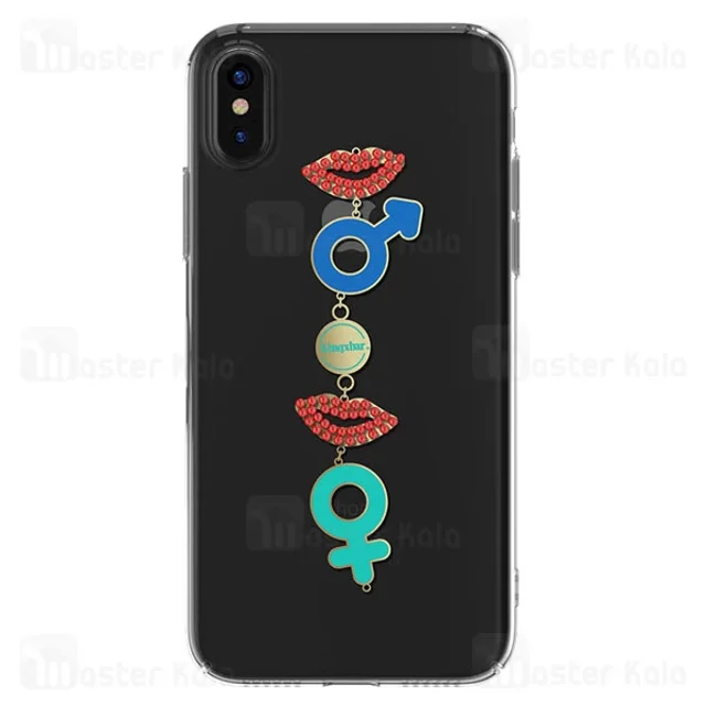قاب فانتزی آیفون Apple iPhone X / XS Kingxbar Swarovski Mystic Series Lip - تصویر 2