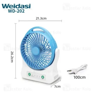 پنکه رومیزی شارژی ویداسی Weidasi WD-202 - تصویر 7