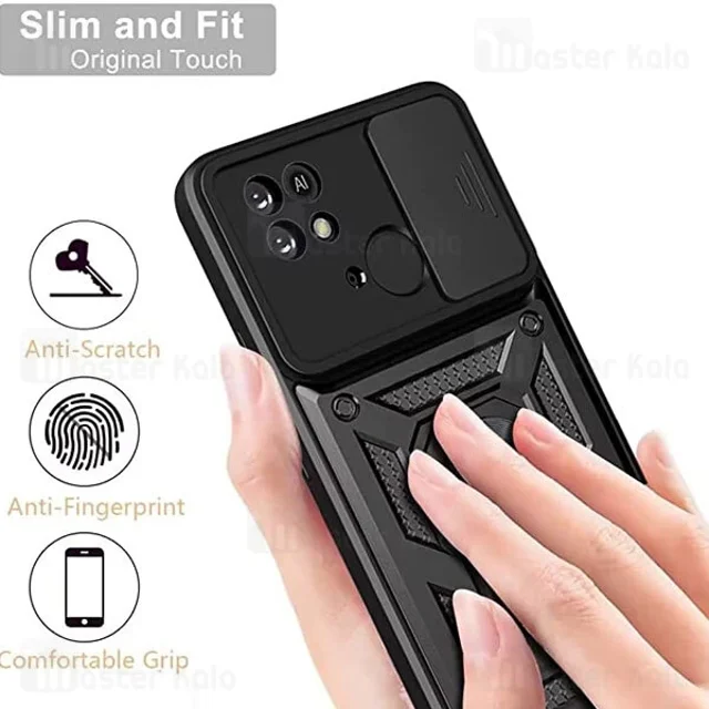 گارد محافظ ضد ضربه انگشتی Xiaomi Redmi 10C SHUNIJA Case دارای محافظ دوربین - تصویر 6