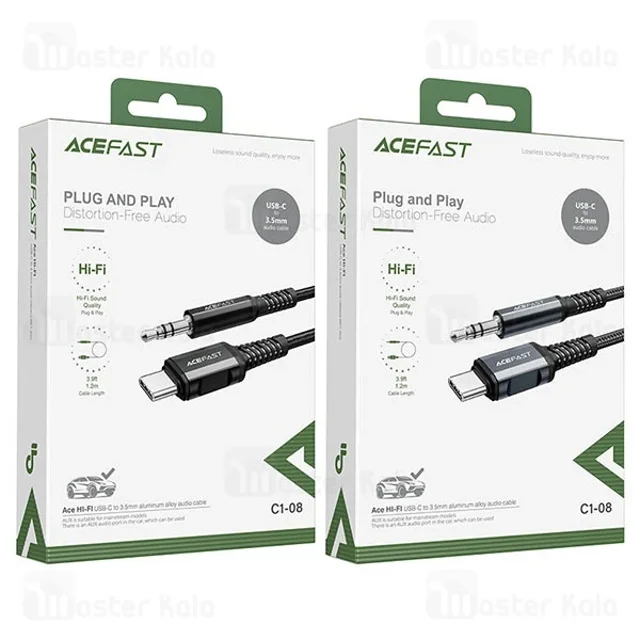 کابل AUX به Type C ایس فست ACEFAST C1-08 طول 1.2 متر - تصویر 6