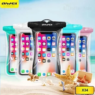 کیف ضد آب اوی Awei X34 Waterproof Phone Bag سازگار با گوشی‌های تا 6.5 اینچ - تصویر 4