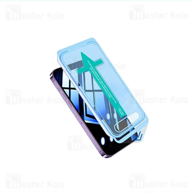 گلس حریم شخصی تمام صفحه تمام چسب کوتتسی Apple iPhone 15 Pro Max Coteetci 35027 Protective - تصویر 3