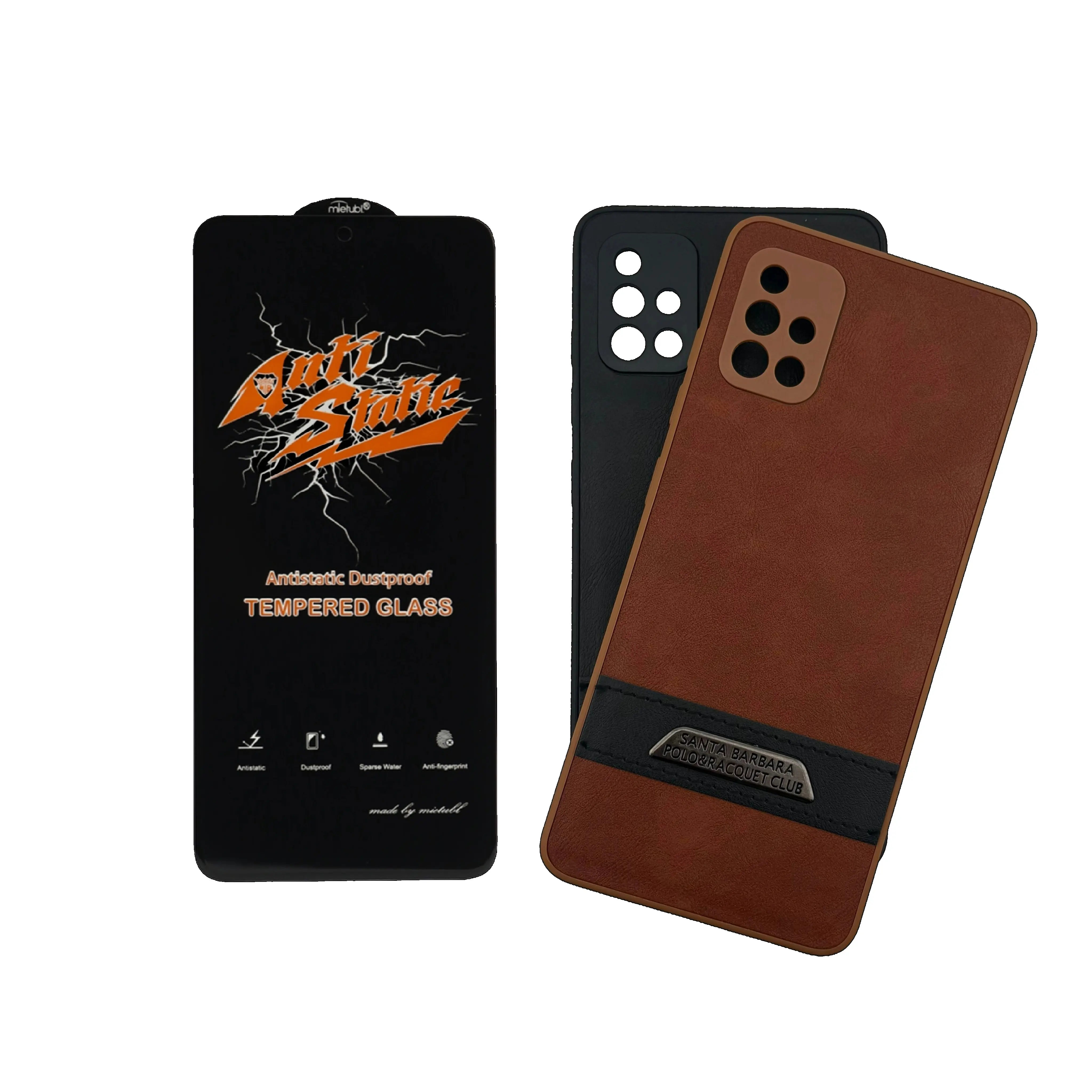 قاب چرمی سامسونگ گلکسی A51 4G به همراه گلس رایگان