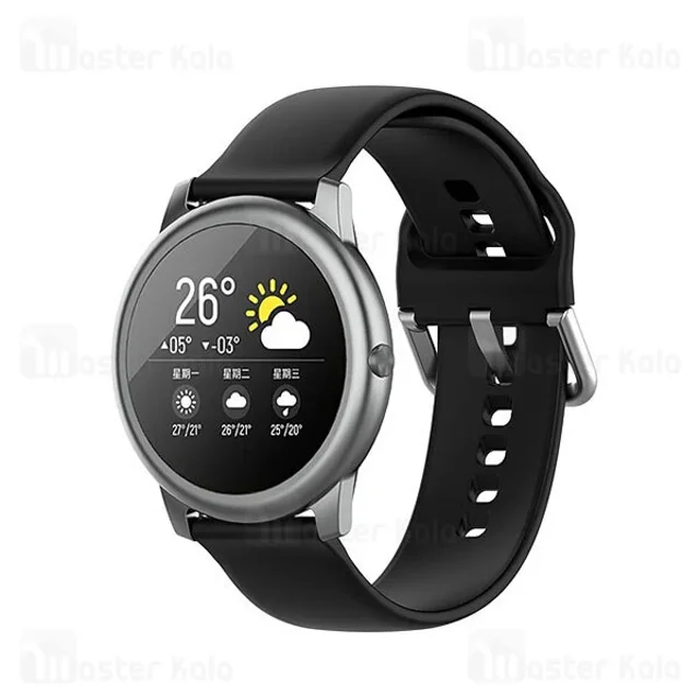 بند سیلیکونی ساعت هوشمند شیائومی Xiaomi Haylou Solar LS05 / RT LS05s Silicone Band - تصویر 6
