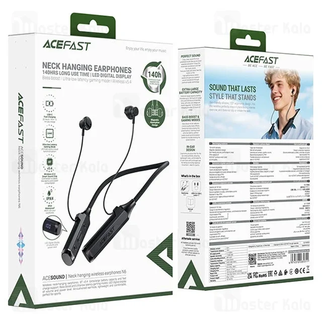 هندزفری بلوتوث گردنی ایس فست ACEFAST N6 Wireless Earphones - تصویر 7