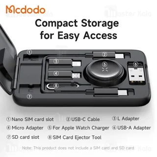 پک کابل چند منظوره مک دودو Mcdodo CH-244 همراه با شارژر اپل واچ - تصویر 4