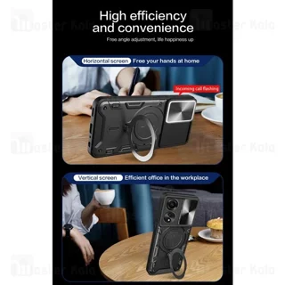 قاب ضد ضربه مگنتی اوپو Oppo A78 4G Magnetic Support Case دارای محافظ دوربین - تصویر 8