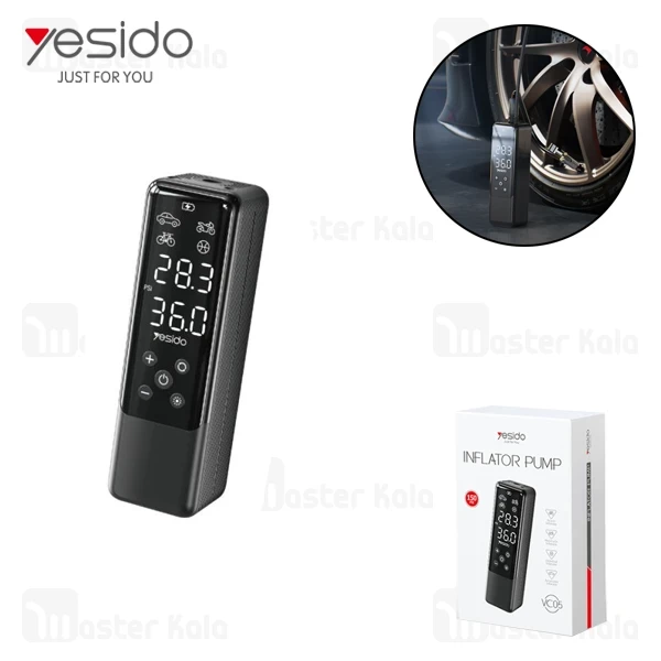 کمپرسور باد یسیدو Yesido VC05 همراه با چراغ قوه