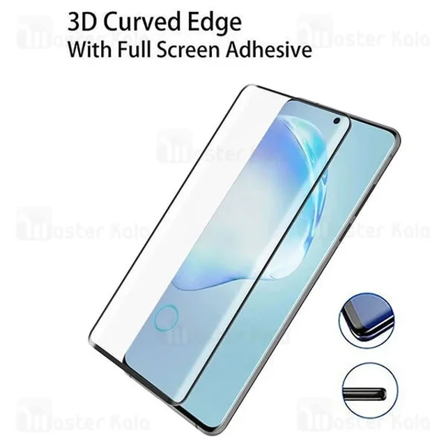 گلس تمام صفحه تمام چسب خمیده Samsung Galaxy S20 Full Screen Glass - تصویر 3