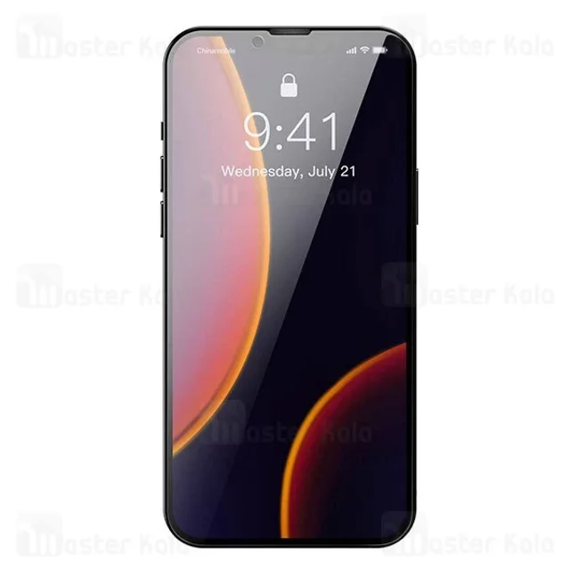 پک 2تایی گلس حریم شخصی تمام صفحه آیفون Apple iPhone 13 Mini Baseus Anti-Spy Glass Film - تصویر 7