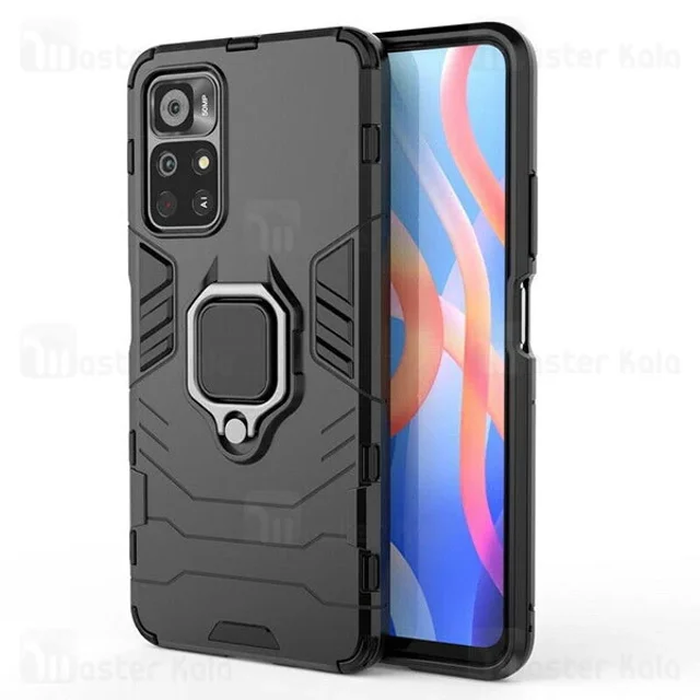 گارد ضد ضربه انگشتی شیائومی Xiaomi Redmi Note 11 5G (China) Black Panther KEYSION Armor - تصویر 4