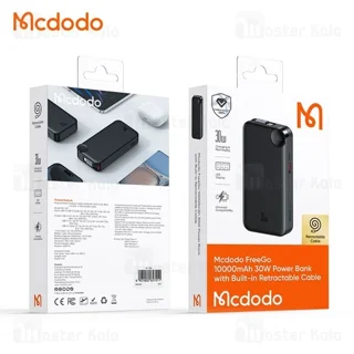 پاوربانک 10000 مک دودو Mcdodo Freego MC-3870 توان 30 وات همراه با کابل متصل - تصویر 6