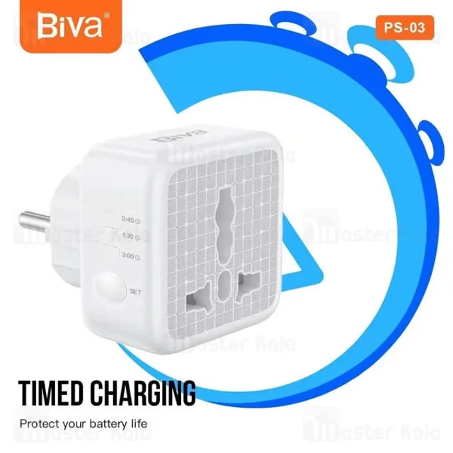 مبدل برق تایمر دار بیوا Biva PS-03 - تصویر 4