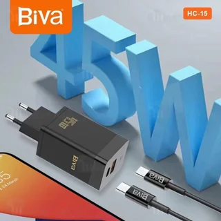 شارژر دیواری بیوا Biva HC-15 GaN توان 45 وات - تصویر 3