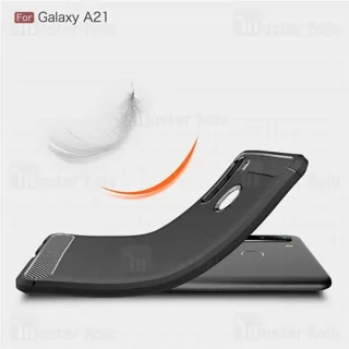 قاب محافظ ژله ای سامسونگ Samsung Galaxy A21 Rugged Armor Fiber Carbon - تصویر 5