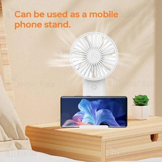 پنکه رومیزی شارژی بیوا Biva FA-01 Phone Stand Handheld Mini Fan - تصویر 4