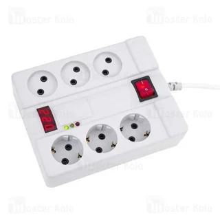 چند راهی و محافظ برق پارت الکتریک Part Electric PE2160 طول 5 متر - تصویر 3