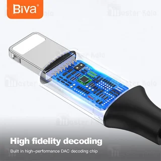 کابل تبدیل لایتنینگ به Aux بیوا Biva Jack-01L - تصویر 3