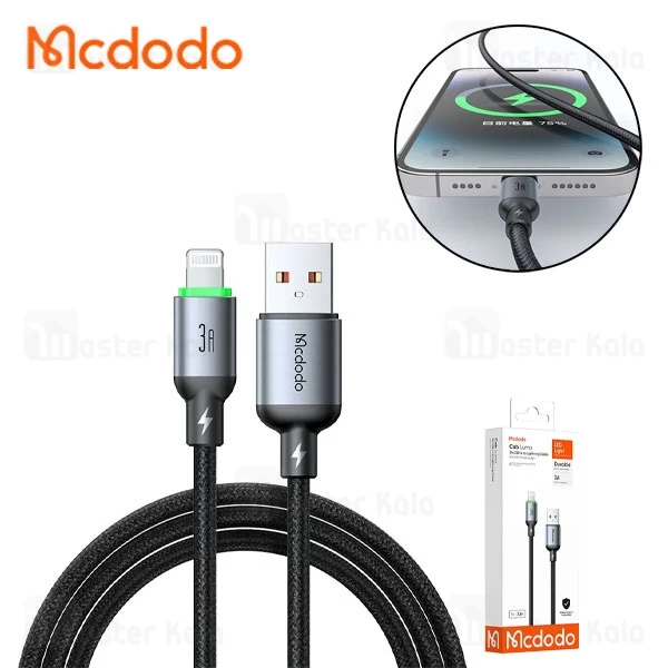 کابل لایتنینگ مک دودو Mcdodo CA-6540 طول 1 متر شدت جریان 3 آمپر