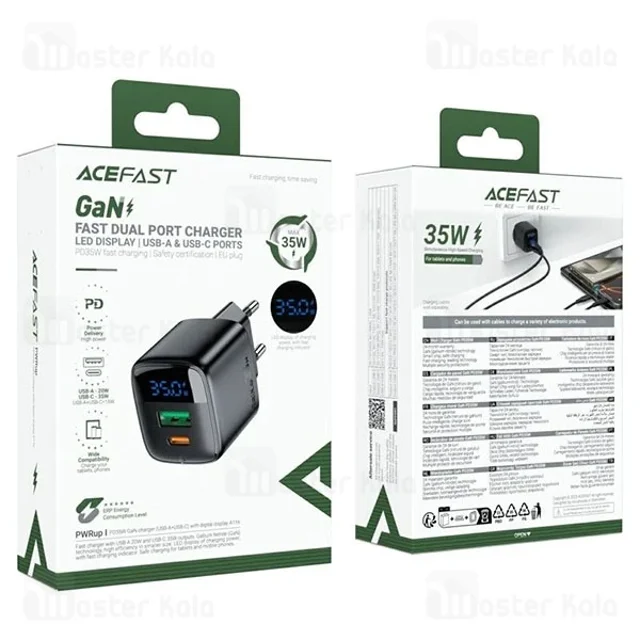شارژر دیواری ایس فست ACEFAST A116 PD35W GaN Fast Charger توان 35 وات - تصویر 7