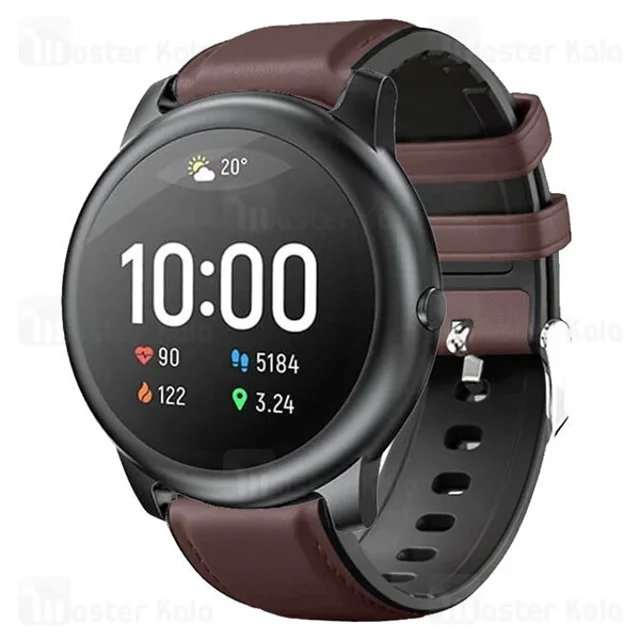 بند چرمی ساعت هوشمند شیائومی Xiaomi Haylou LS05 / RT LS05S Leather Strap - تصویر 5