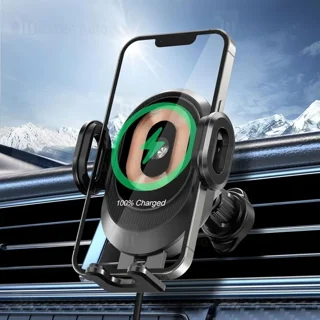 هولدر و شارژر وایرلس دریچه کولری بیوا Biva BH-29 Car Wireless Charging Phone Holder توان - تصویر 3