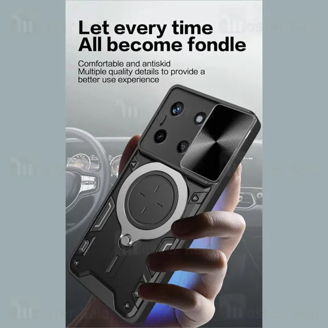 قاب ضد ضربه مگنتی Realme 11 4G Magnetic Support Case دارای محافظ دوربین - تصویر 4