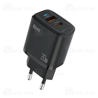 شارژر دیواری بیوا Biva HC-33 PD QC3.0 Fast Charger توان 20 وات - تصویر 2