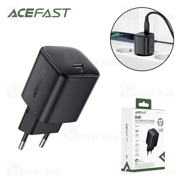 شارژر دیواری ایس فست ACEFAST A134 PD67W GaN Fast Charger توان 67 وات