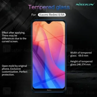 محافظ صفحه شیشه ای نیلکین شیائومی Xiaomi Redmi 8 / Redmi 8A Nillkin H+ Pro - تصویر 2