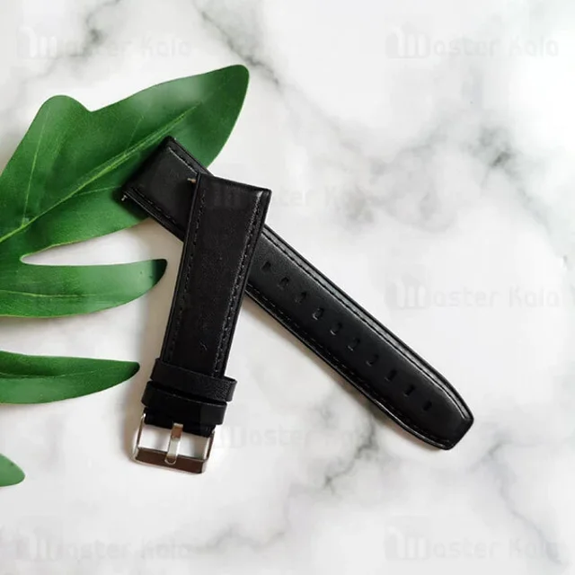 بند چرمی ساعت هوشمند شیائومی Xiaomi Haylou LS05 / RT LS05S Leather Strap - تصویر 7