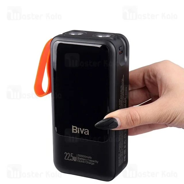 پاوربانک 30000 بیوا Biva BP-022 Power Bank Digital Display توان 22.5 وات همراه با کابل - تصویر 3