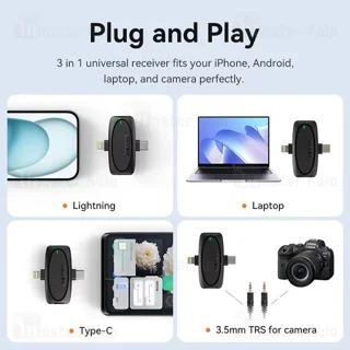 میکروفون بی سیم بیوا Biva Wireless Microphone WM-03 - تصویر 4