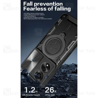 قاب ضد ضربه مگنتی اوپو Oppo A78 4G Magnetic Support Case دارای محافظ دوربین - تصویر 3